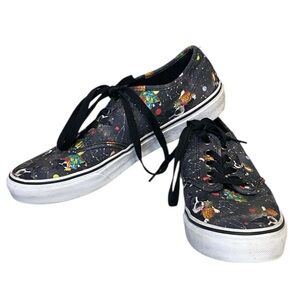 Vans Authentic Lo Pro “Galactic Dogs” Space Print Sneakers 8.5‎